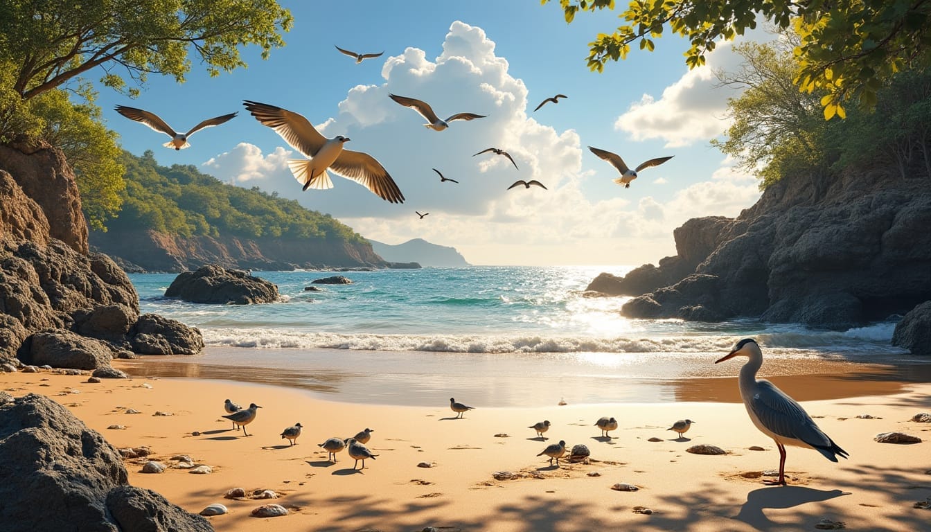Observations d'oiseaux à la plage de Cluny