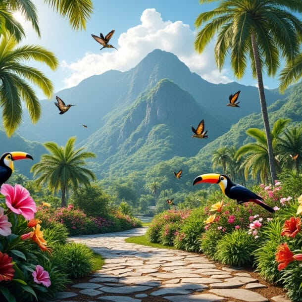 explorez les magnifiques jardins tropicaux de la basse-terre, un véritable écrin de biodiversité où la nature s'épanouit. partez à la découverte de ses plantes exotiques, de ses paysages enchanteurs et de la richesse de son écosystème. une expérience immersive pour les passionnés de botanique et les amoureux de la nature.